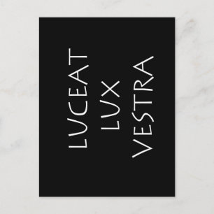 Luceat lux vestra postcard