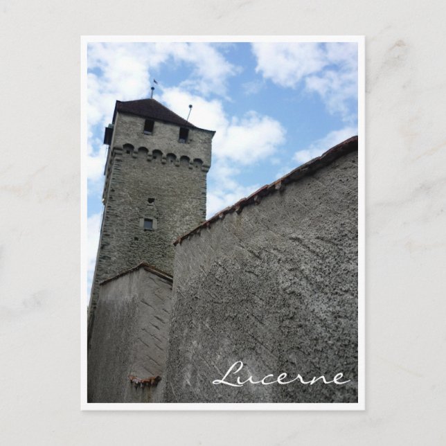 lucerne city walls postcard (Front)