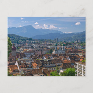 Lucerne Cityscape View Postcard