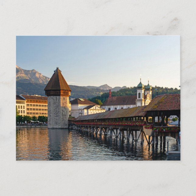 Lucerne Covered Bridge Postcard (Front)