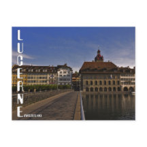 Lucerne old Town Switzerland Postcard