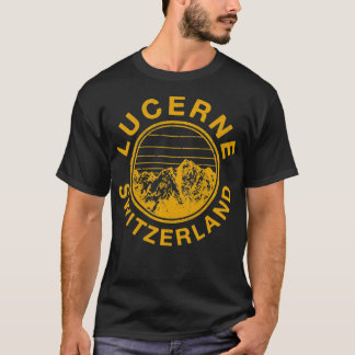 Lucerne Switzerland Swiss Retro Ski Vintage  T-Shirt