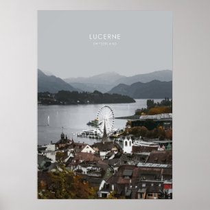 Lucerne, Switzerland Travel Artwork Poster