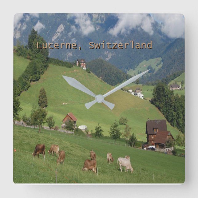 Lucerne, Switzerland Wall Clock (Front)