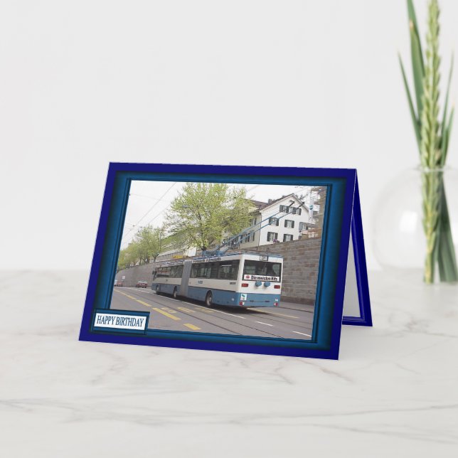 Lucerne trolley bus card (Front)