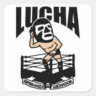 LUCHA#67 SQUARE STICKER
