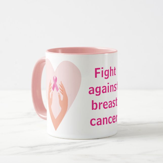 Lucha contra el cáncer de mama mug (Front Left)