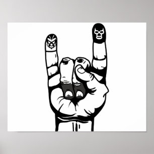 lucha de dedos poster
