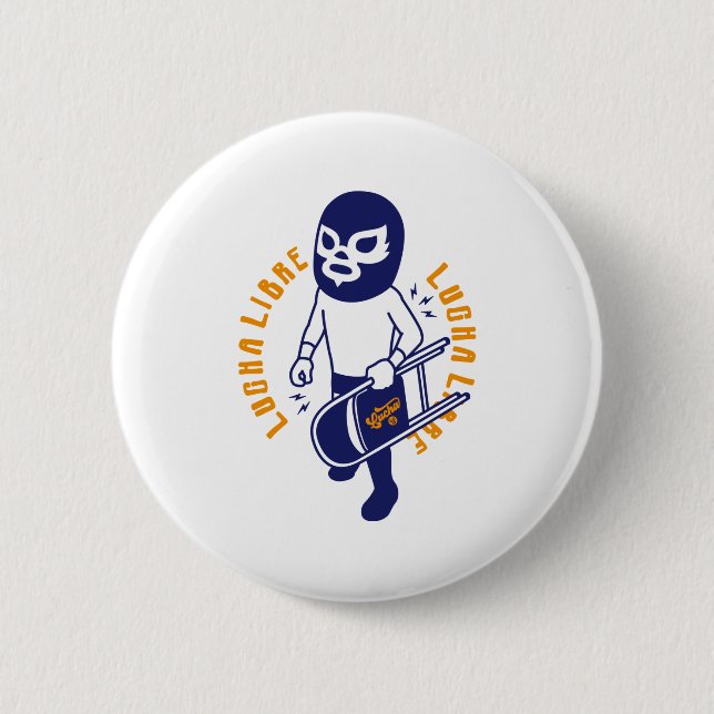 LUCHA LIBRE#131 6 CM ROUND BADGE (Front)
