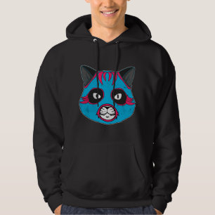 Lucha Libre Cat Wears Luchador Wrestling Mask Hoodie