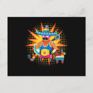 Lucha Libre Fighter Mexico Wrestling Postcard