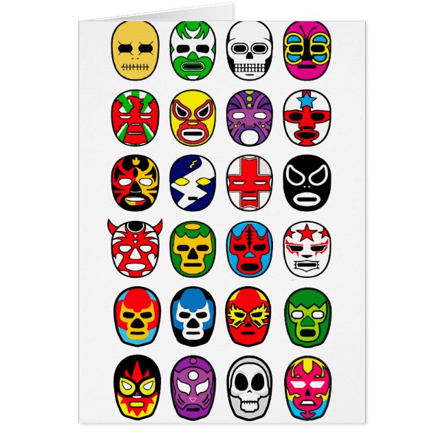 Lucha Libre Luchador Mexican Wrestling Masks (Front)