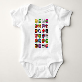 Lucha Libre Luchador Mexican Wrestling Masks Baby Bodysuit