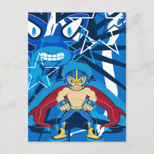 Lucha Libre Luchador Wrestler Postcard