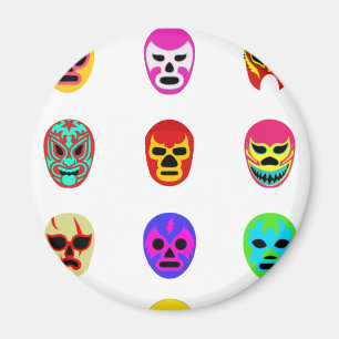 Lucha Libre Mask Mexican Wrestling Magnet