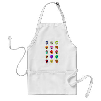 Lucha Libre Mask Mexican Wrestling Standard Apron