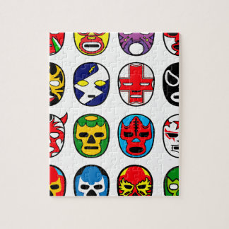 Lucha Libre Mask wrestler Mexican Wrestling Jigsaw Puzzle
