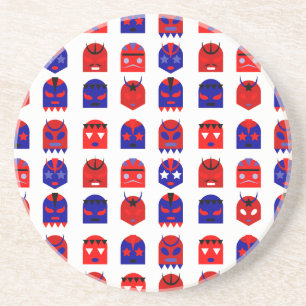 lucha libre masks coaster