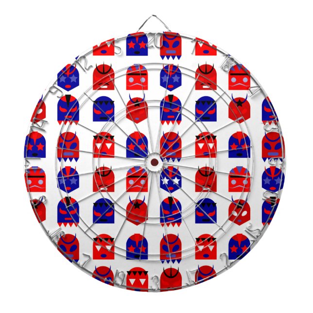 lucha libre masks dartboard (Front)