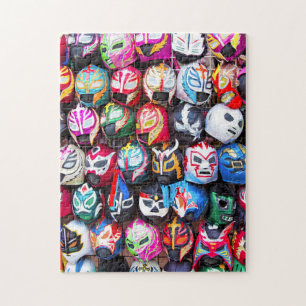 Lucha Libre Masks Jigsaw Puzzle