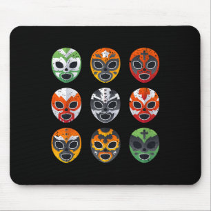 Lucha Libre Masks Shirt Boy Men Mexican Wrestling Mouse Pad