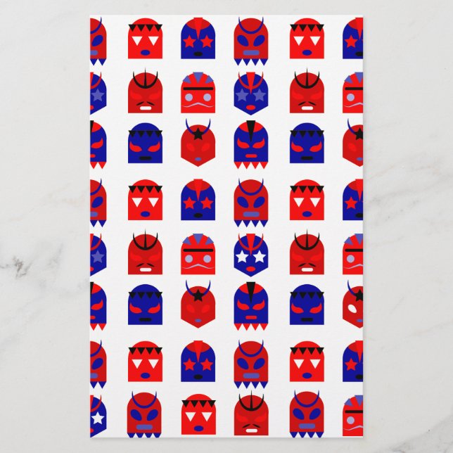 lucha libre masks stationery (Front)