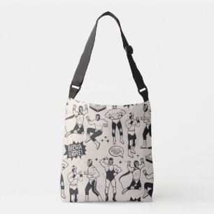Lucha Libre: Mexican Wrestler pattern Crossbody Bag