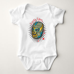 Lucha Libre Mexican Wrestling Mask Baby Bodysuit