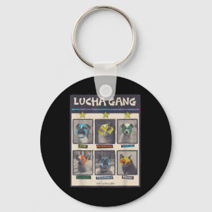 Lucha Libre Mexico Puppy Wrestling Mask Luchador B Key Ring