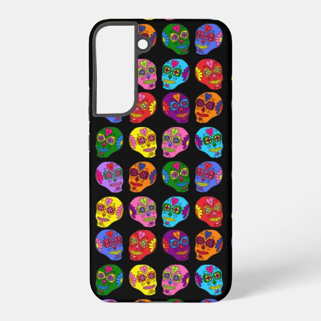 Lucha Libre Sugar Skull Samsung Galaxy S22+ Case (Back)
