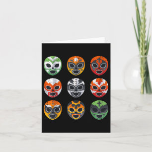 Lucha Libre Wrestling Mask Cinco De Mayo Mexican B Card