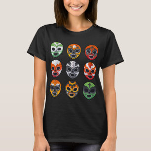 Lucha Libre Wrestling Mask Cinco De Mayo Mexican B T-Shirt