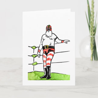 Lucha Santa Holiday Card