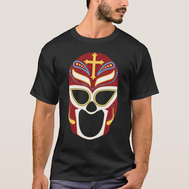 Luchador Lucha Libre Mask Mexican Wrestling Fans W T-Shirt (Front)
