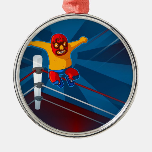 luchador metal tree decoration (Front)