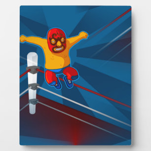 luchador plaque