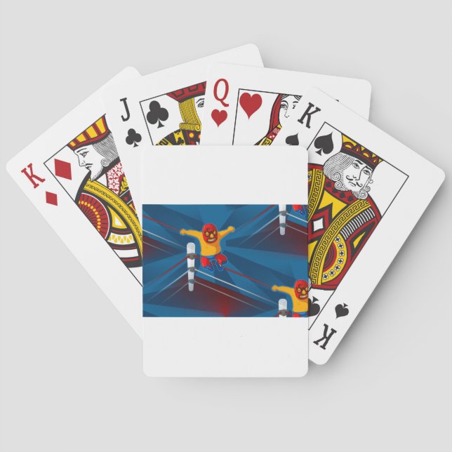 luchador playing cards (Back)
