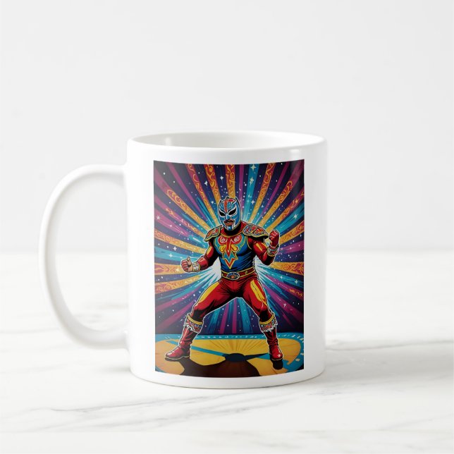Luchador Power Stance Coffee Mug (Left)