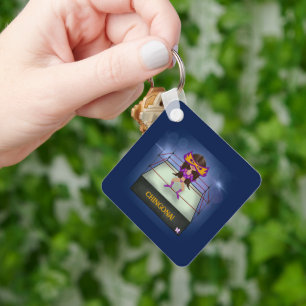 Luchadora Lucha Libre Mexican Wrestling Mug Key Ring