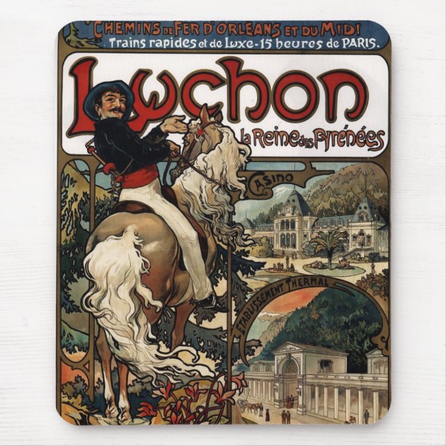 Luchon ( Lithograph) Mouse Pad (Front)
