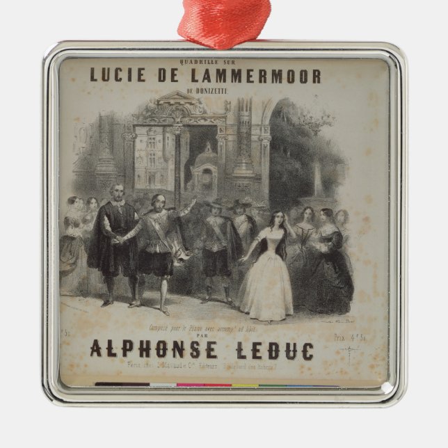 Lucia de Lammermoor' by Gaetano Donizetti Metal Tree Decoration (Front)
