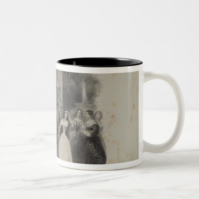 Lucia de Lammermoor' by Gaetano Donizetti Two-Tone Coffee Mug (Right)