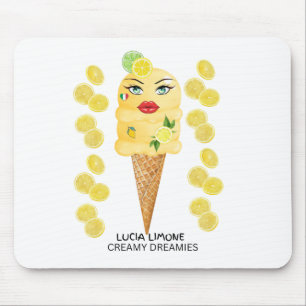 Lucia Limone Gelato Creamy Dreamies Mouse Pad