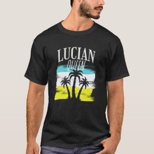 Lucian queen St Lucia IndependenceLucian Independe T-Shirt