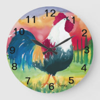 Luciano Rooster -Wall Clock