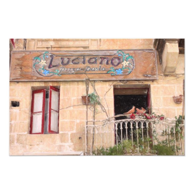 Luciano's Pizza Photo Print (Front)