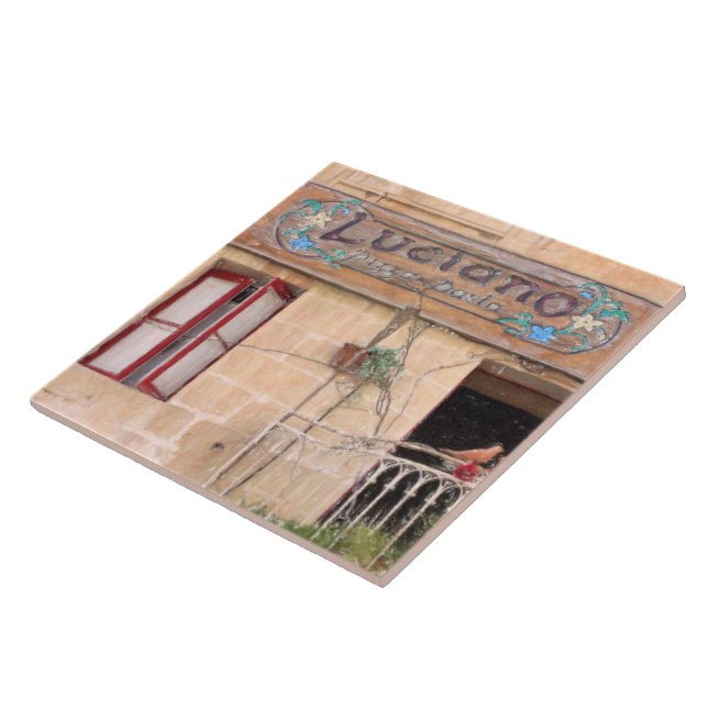 Luciano's Pizza Tile (Side)