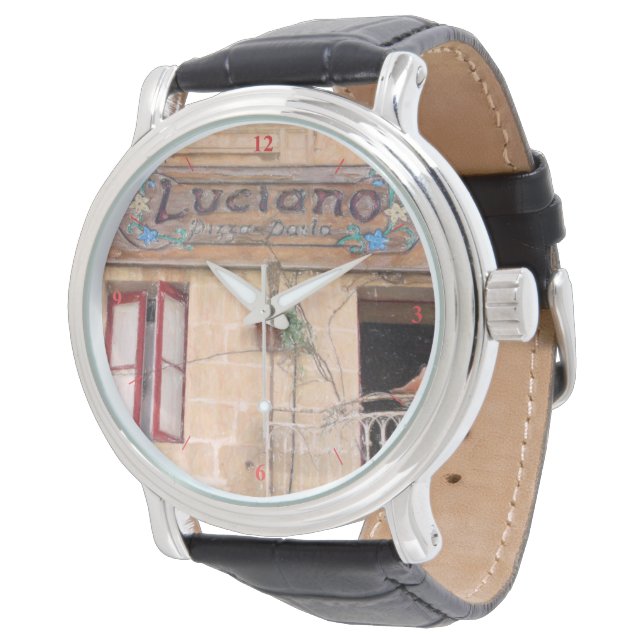 Luciano's Pizza Watch (Angled)