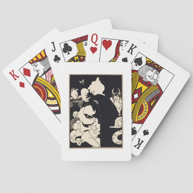 Lucian's Strange Creatures, illustration from 'Luc Playing Cards (Back)