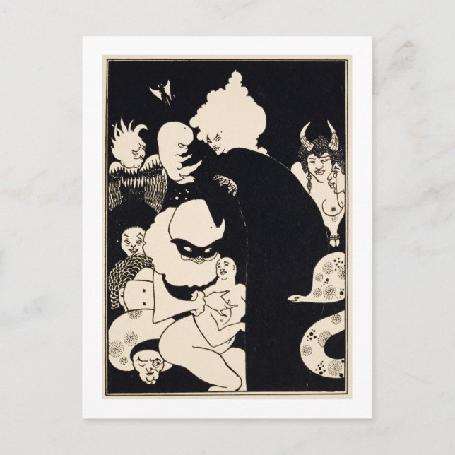 Lucian's Strange Creatures, illustration from 'Luc Postcard (Front)